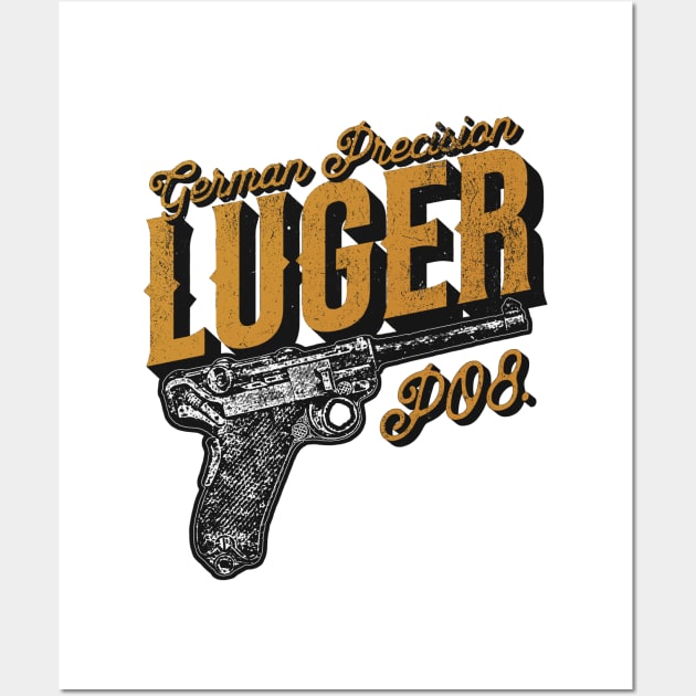 Luger P08 - German WW2 Pistol Wall Art by Distant War